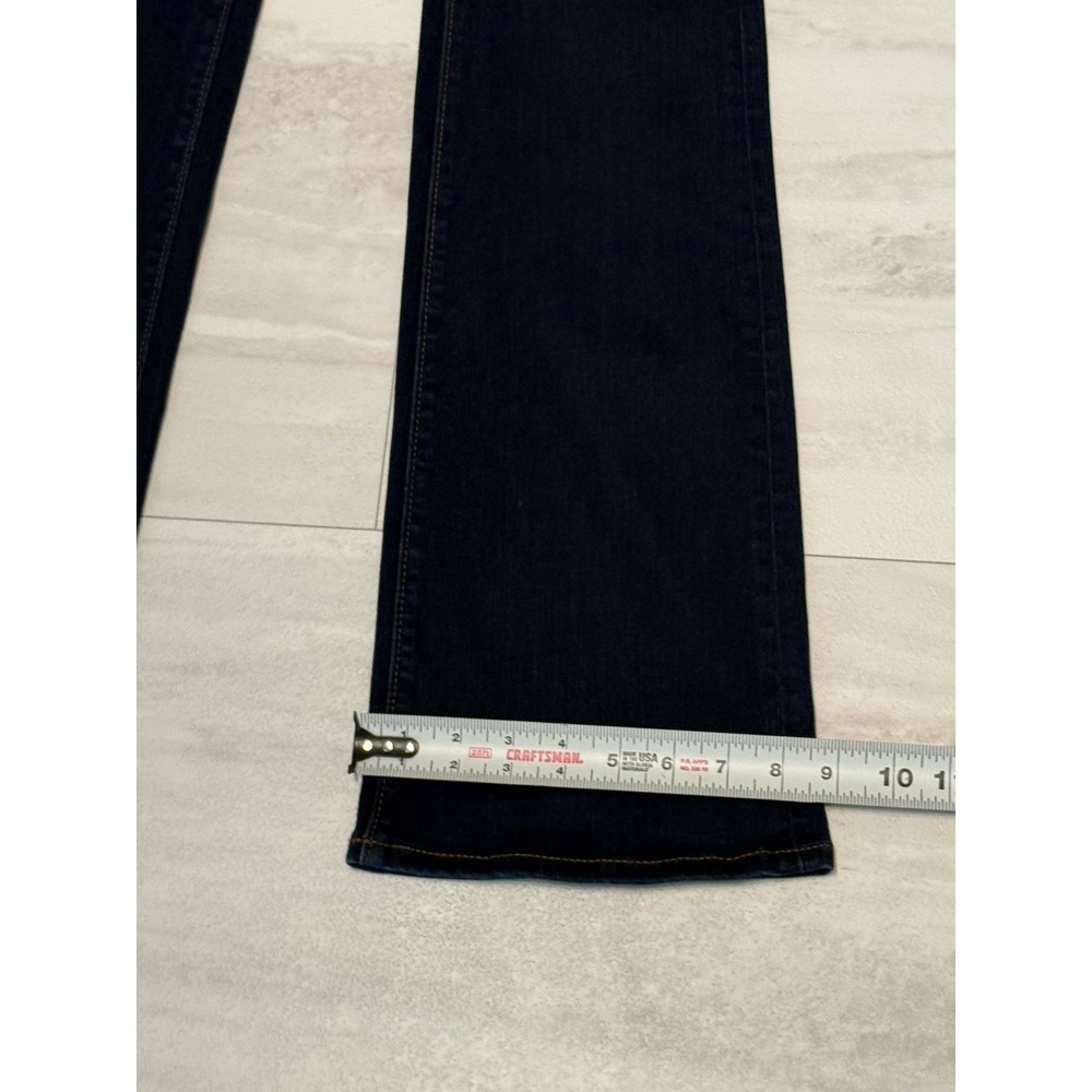 Ann Taylor Jeans Womens 0 Slim Fit Boot Cut Stretch Mid Rise Blue Dark Wash - Picture 7 of 10